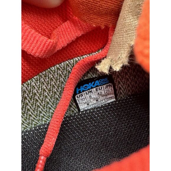 Hoka One Mens Speedgoat 5 GTX Fire Red Shoes New Size 8.5 FTHY - Picture 8 of 9